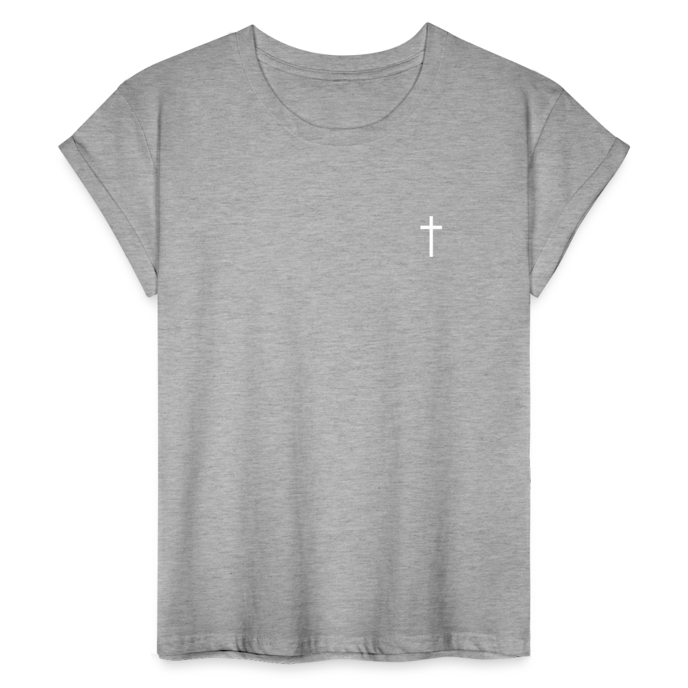 Cross Women’s Oversize T-Shirt - heather grey