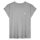 Cross Women’s Oversize T-Shirt - heather grey