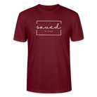 Saved by Grace Unisex T-Shirt - burgundy