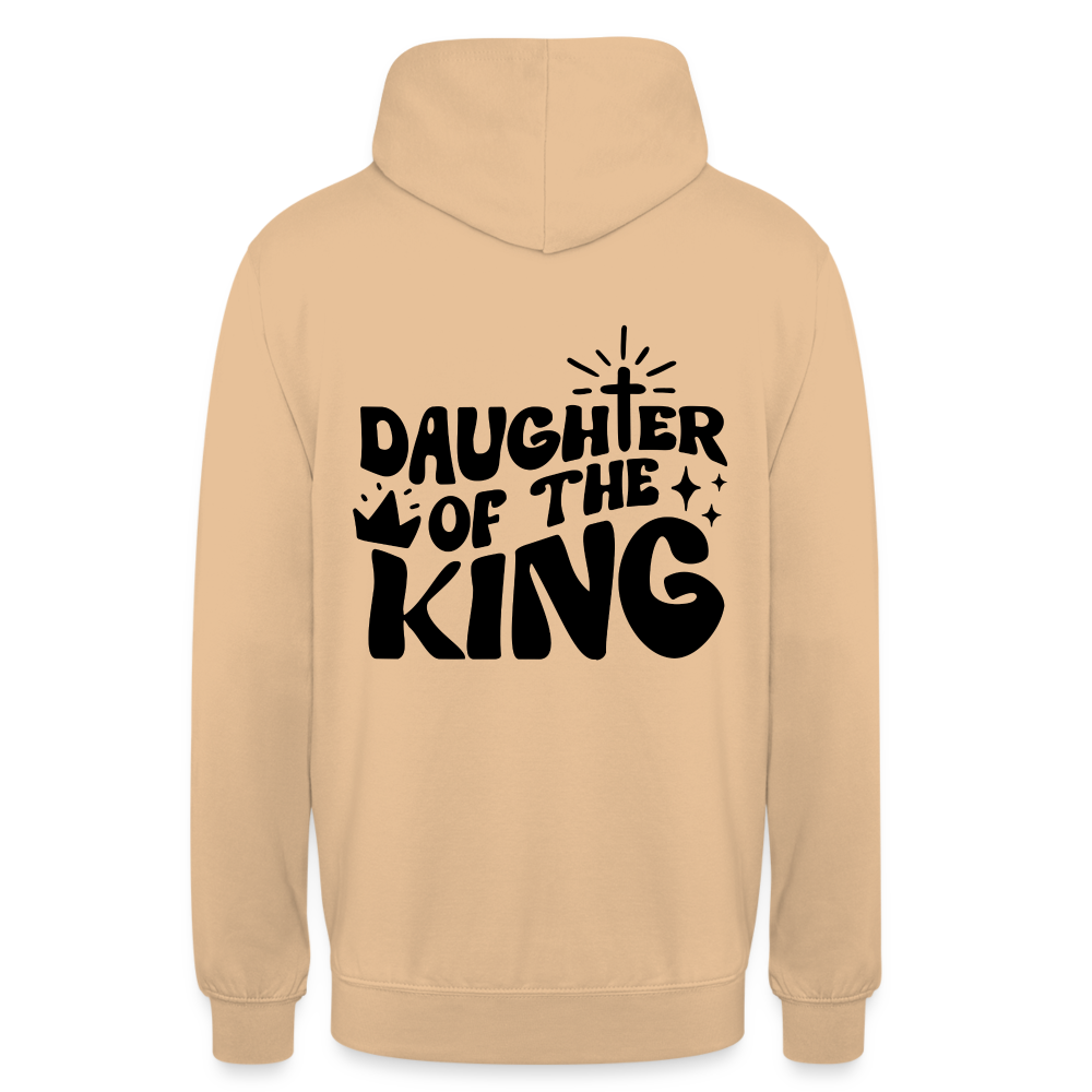 Daughter of the King Unisex Hoodie - peach