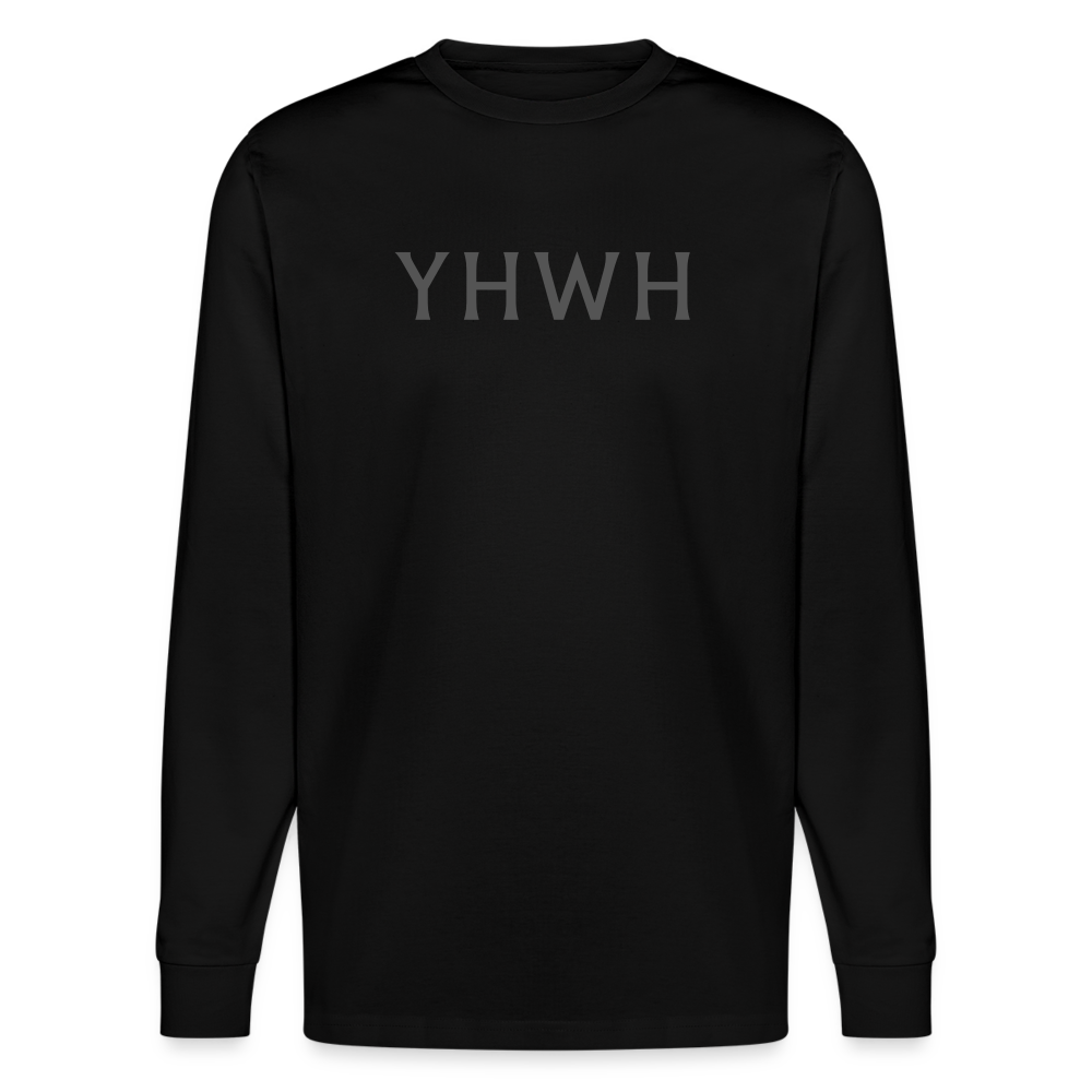 YHWH  Unisex Organic Longsleeve Shirt - black