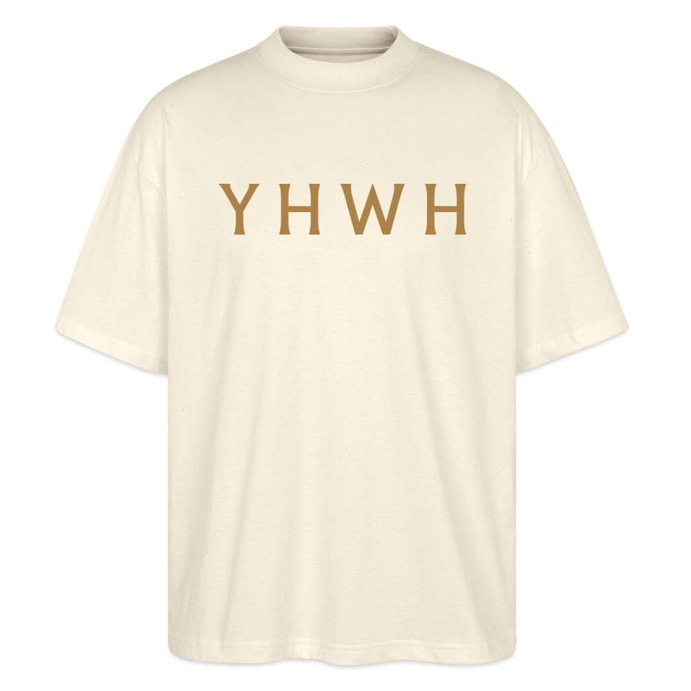 YHWH Oversized Unisex Organic T-shirt - natural raw