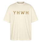 YHWH Oversized Unisex Organic T-shirt - natural raw