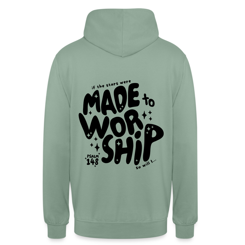 Made to Worship Unisex Hoodie - steel green