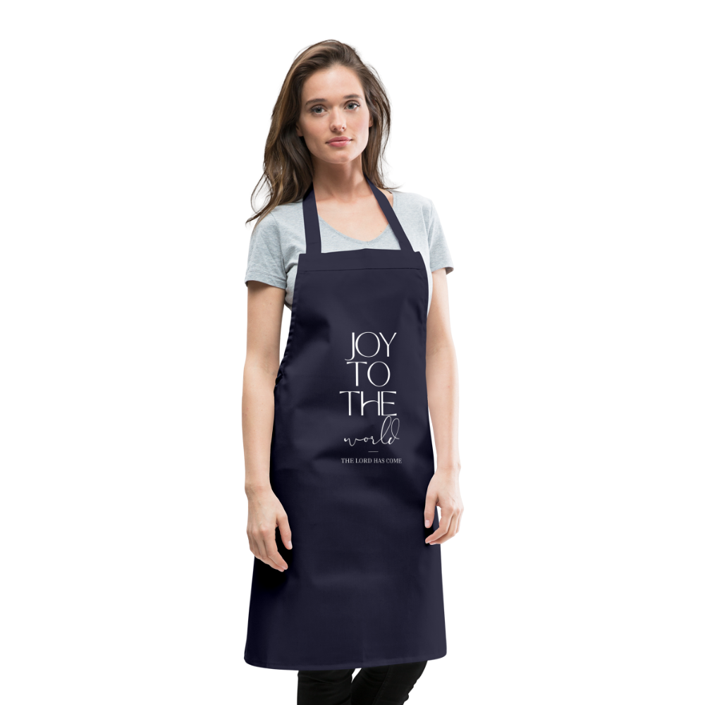 Joy to the world Cooking Apron - navy