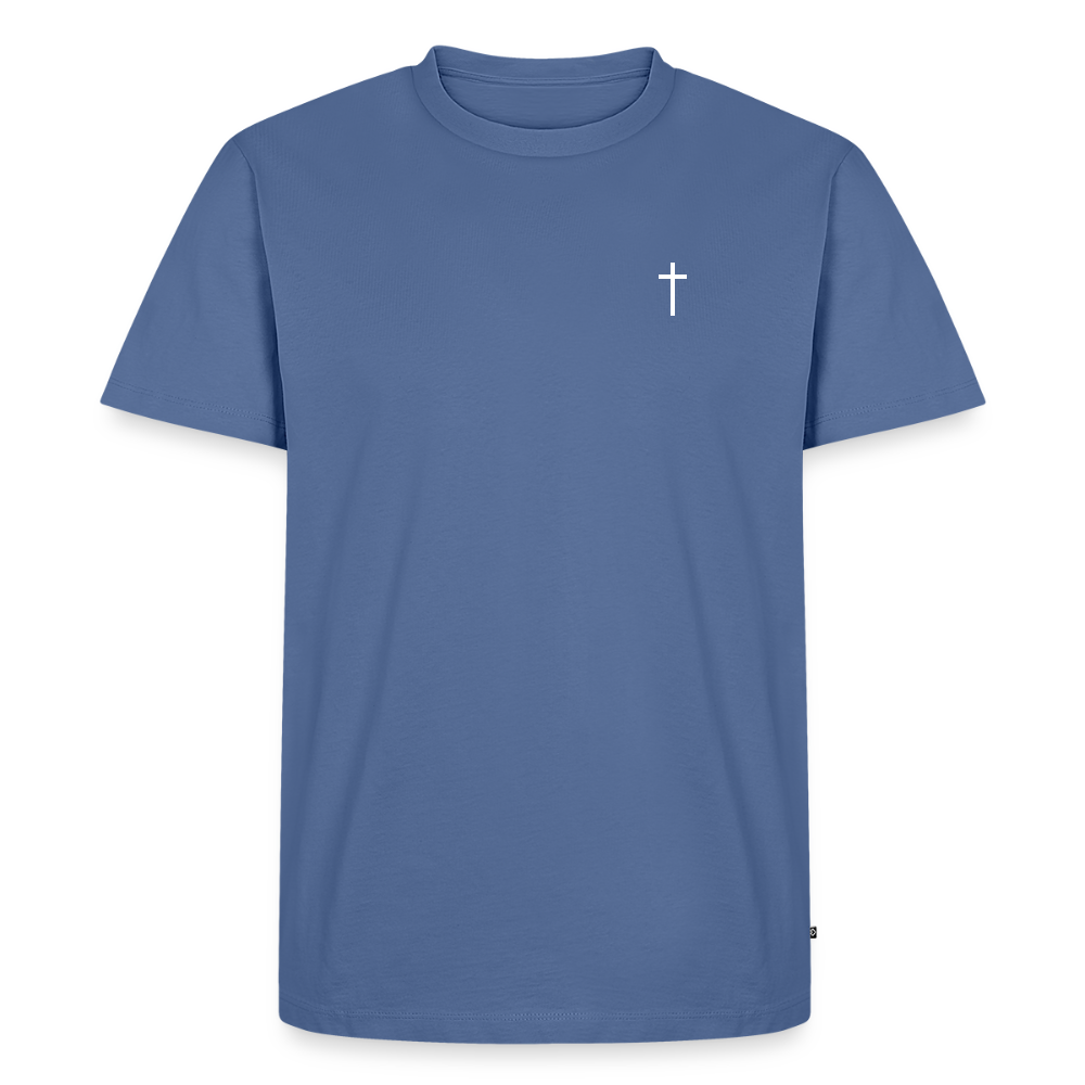 Cross Men’s Premium T-Shirt - stone blue