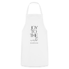 Joy to the World Cooking Apron - white