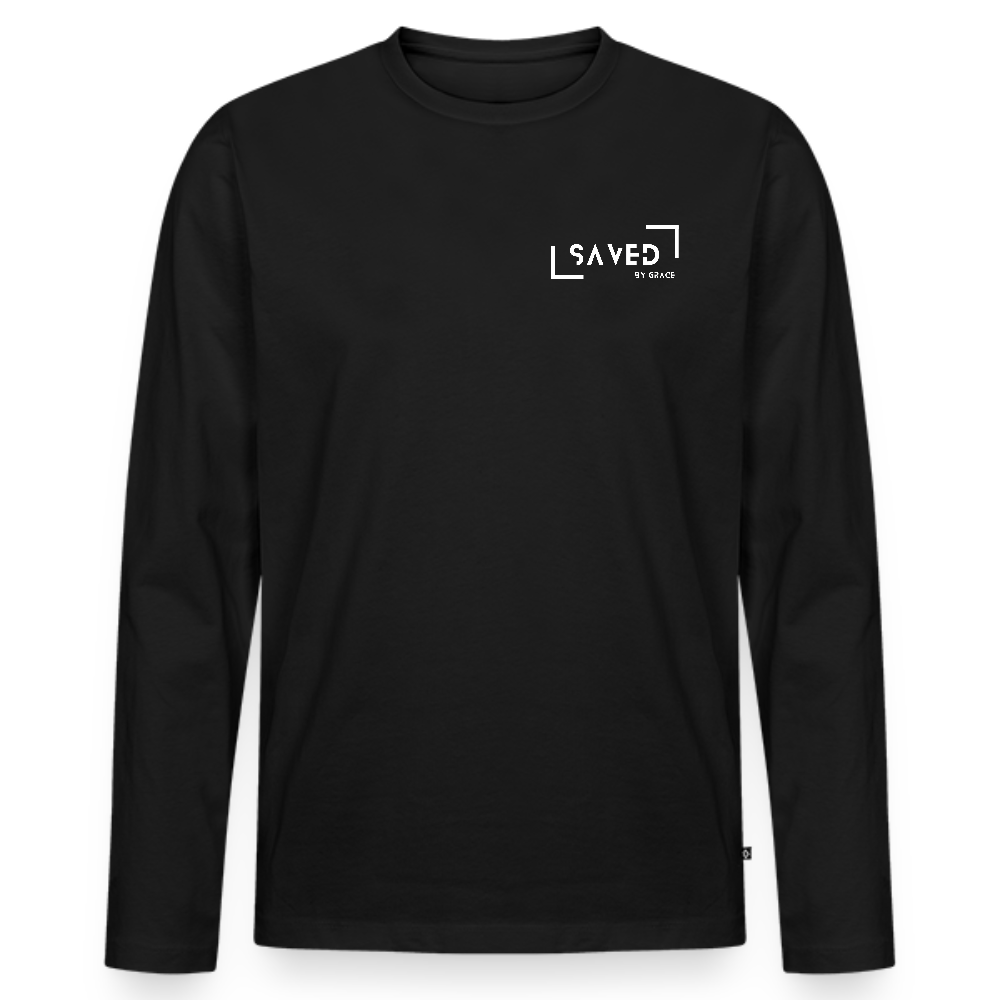 Saved by grace Men's Premium Longsleeve Shirt - black