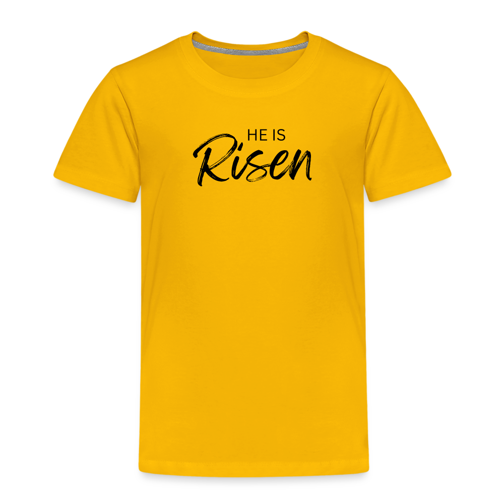 He is Risen Kids' Premium T-Shirt - sun yellow