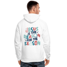 Jesus is the Reason Unisex Organic Hoodie - white