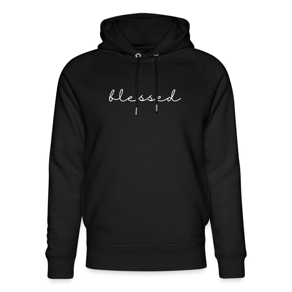 Blessed Unisex Organic Hoodie by Stanley & Stella - black