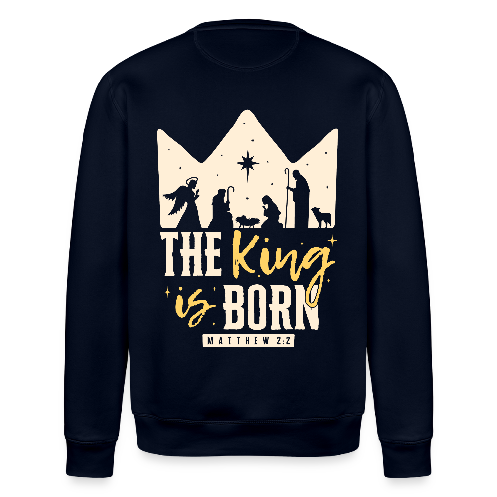 Christmas Unisex Organic Sweatshirt - navy