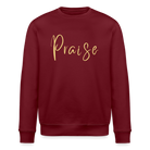 Praise Unisex Organic Sweatshirt - burgundy