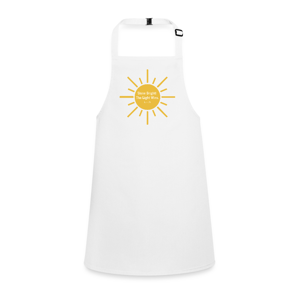 Shine Bright Children’s Apron - white