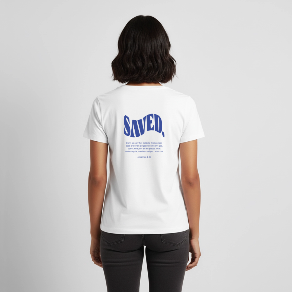 Saved Women’s Premium T-Shirt - white