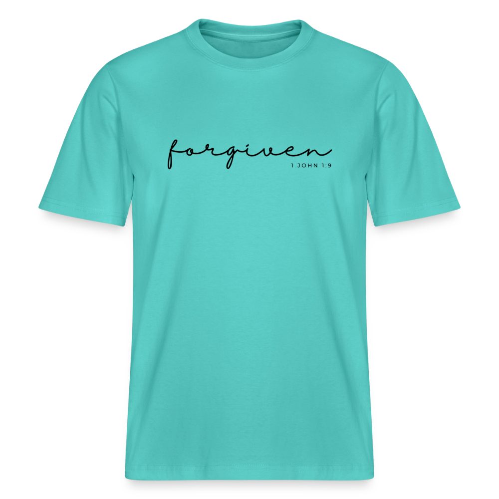 Forgiven Unisex Organic T-Shirt - pool blue