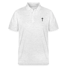 Cross Organic Unisex Polo Shirt - heather white