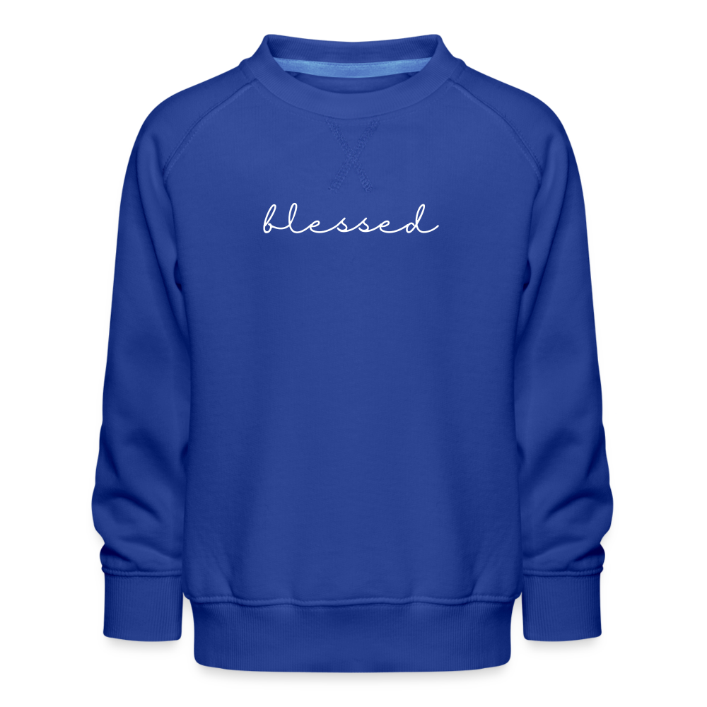 Blessed Kids’ Premium Sweatshirt - royal blue