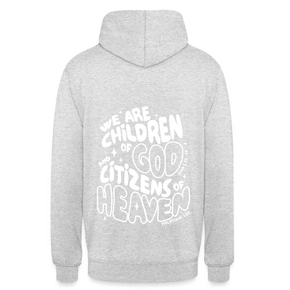 Children of God Unisex Hoodie - light heather grey