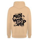 Made to Worship Unisex Hoodie - peach