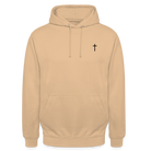 Cross Unisex Hoodie - peach