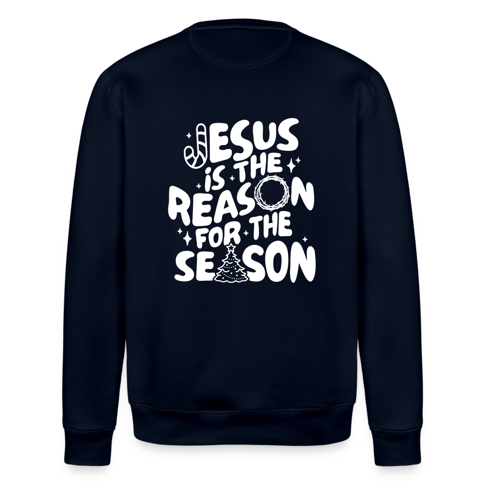 Christmas Unisex Organic Sweatshirt - navy