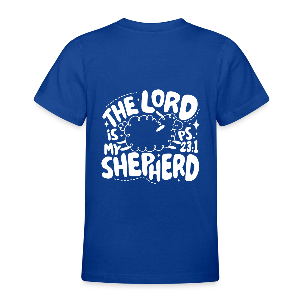 My Shepherd Kids' T-Shirt - back print - royal blue