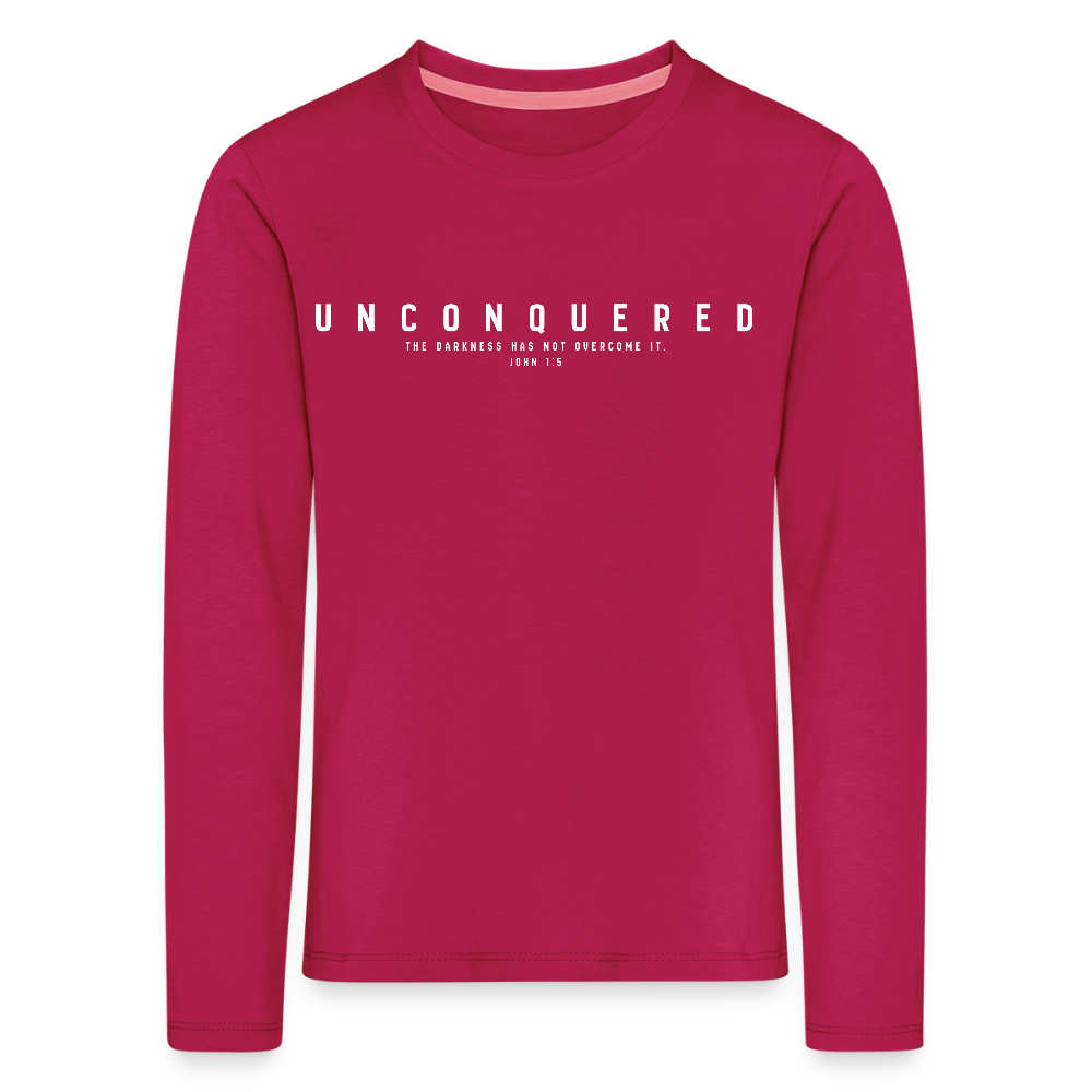 Unconquered Kids' Premium Longsleeve Shirt - dark pink