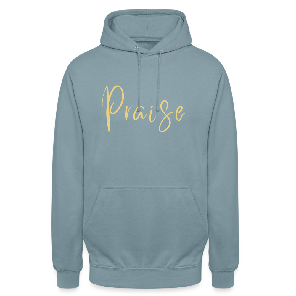 Praise Unisex Hoodie - stonewash blue