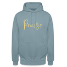 Praise Unisex Hoodie - stonewash blue