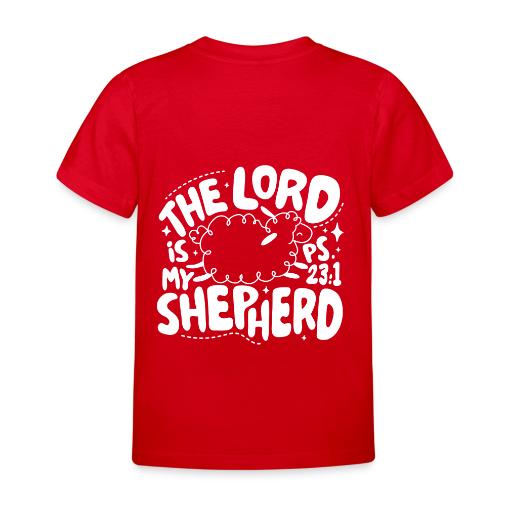 My Shepherd Kids' T-Shirt - back print - red