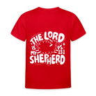 My Shepherd Kids' T-Shirt - back print - red