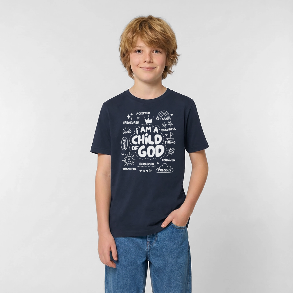 Child of God Kids T-Shirt - navy