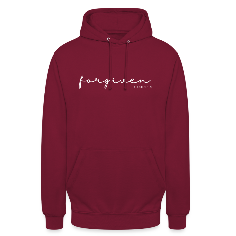 Forgiven Unisex Hoodie - bordeaux