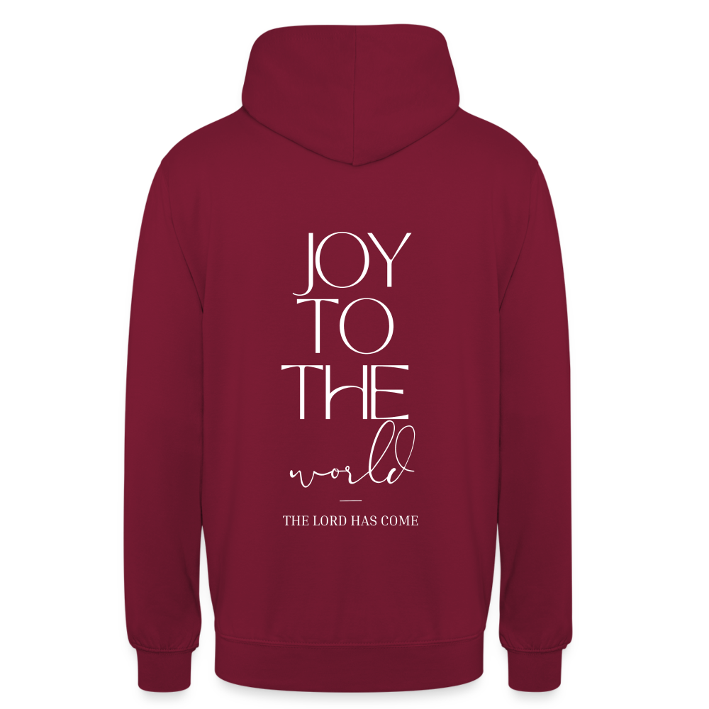 Joy to the world Unisex Hoodie - bordeaux