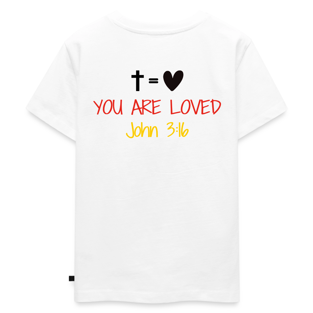 You are loved Kids' Premium T-Shirt (German Flag) - white