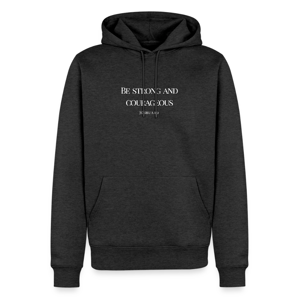 STRONG & COURAGEOUS Men’s Premium Hoodie - heather anthracite