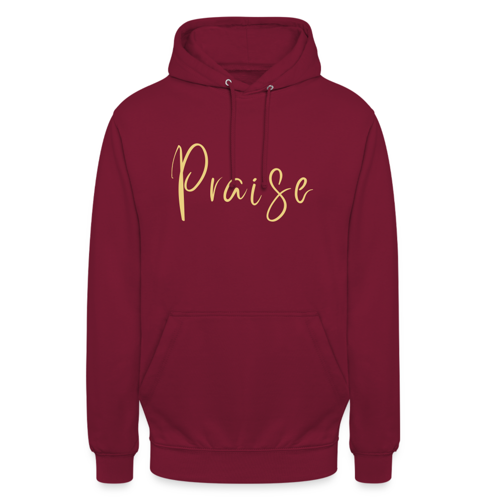 Praise Unisex Hoodie - bordeaux