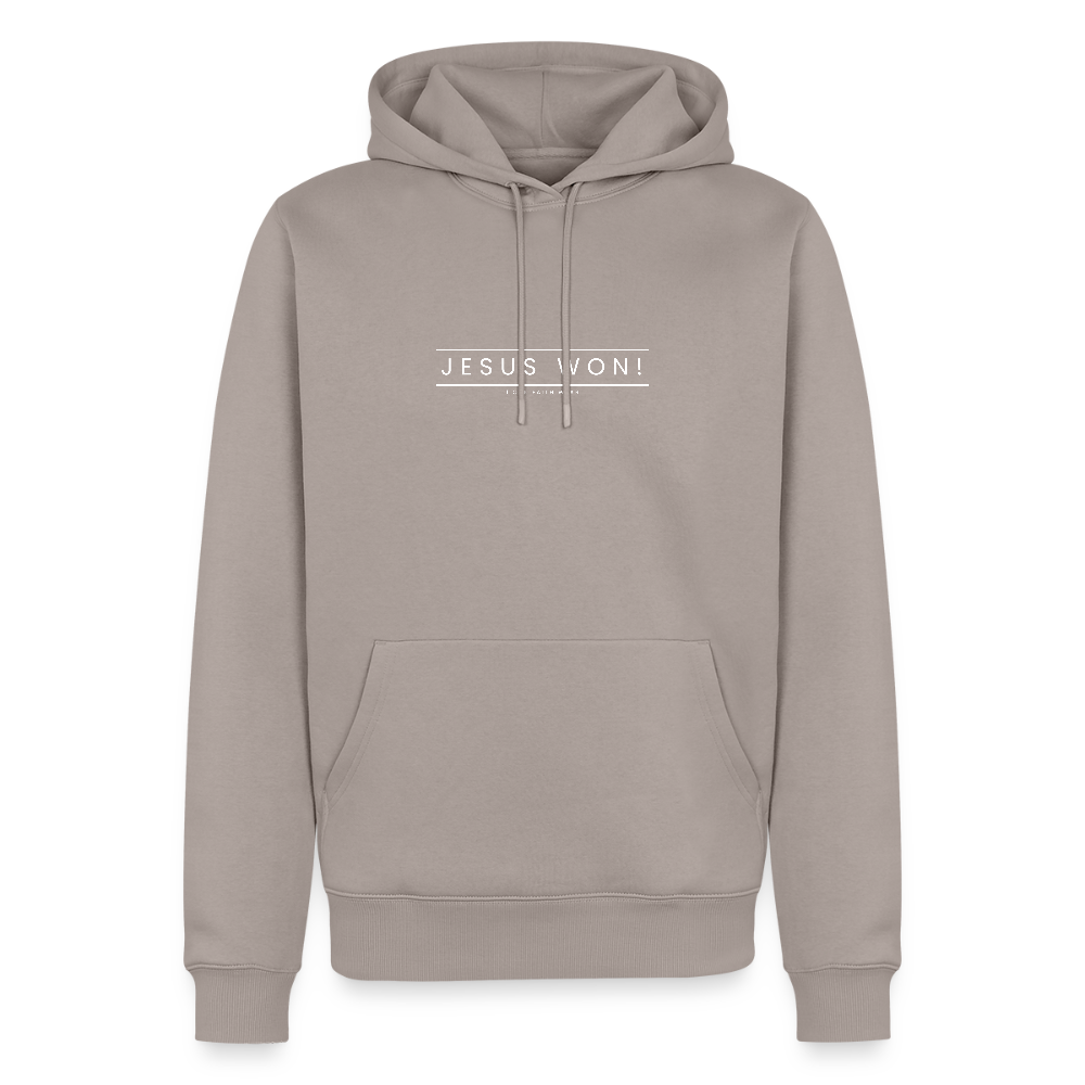 Jesus won! Men’s Premium Hoodie - taupe