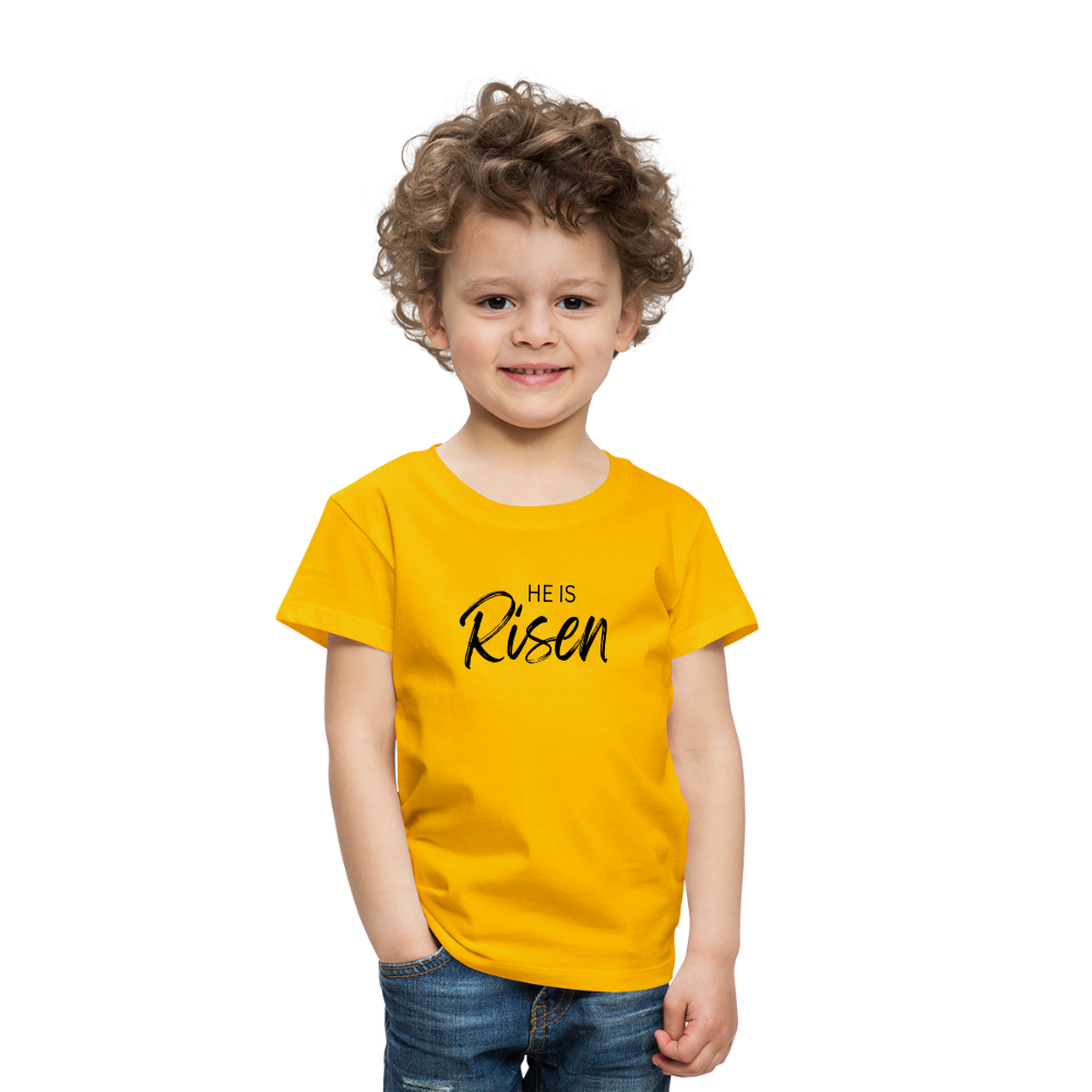 He is Risen Kids' Premium T-Shirt - sun yellow