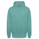 Cross Unisex Hoodie - pastel turquoise