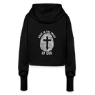 Image of God Cropped Women’s Hoodie - black