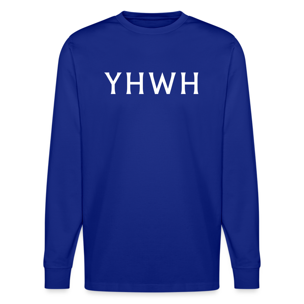 YHWH  Unisex Organic Longsleeve Shirt - royal blue