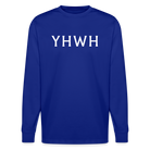 YHWH  Unisex Organic Longsleeve Shirt - royal blue