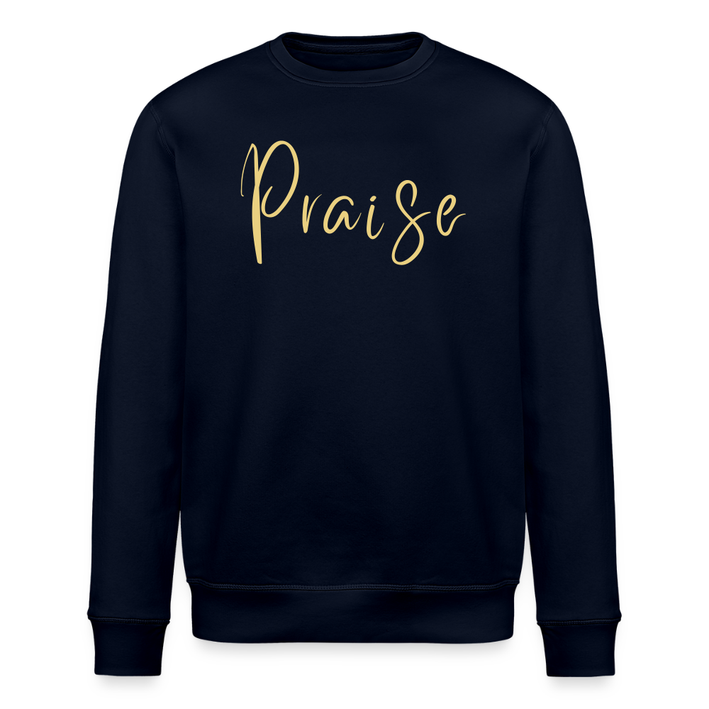 Praise Unisex Organic Sweatshirt - navy