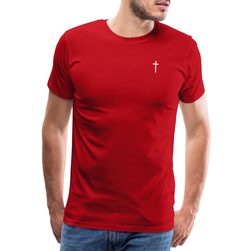 Cross Men’s Premium T-Shirt - red