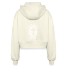 Made in the image of God Women’s Oversized Cropped Hooded Jacket - nature