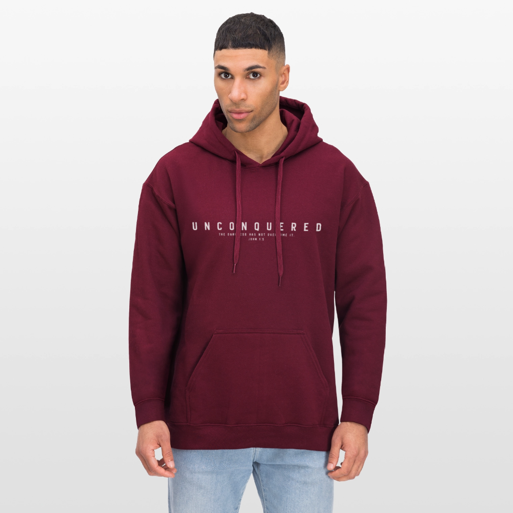 Unconquered Unisex Softstyle® Midweight Hoodie - maroon