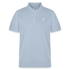 Cross Organic Unisex Polo Shirt - sky blue