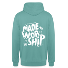 Made to Worship Unisex Hoodie - pastel turquoise